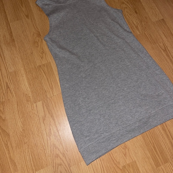 Fabletics Gray Sleeveless Hooded / Hoodie Mini Dress Size Large - Picture 4 of 7